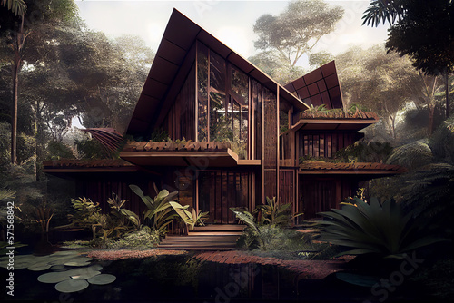 Sustainable modern wood and...