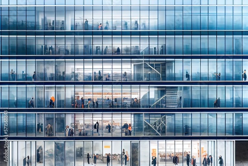 Facade of a corporate glass...