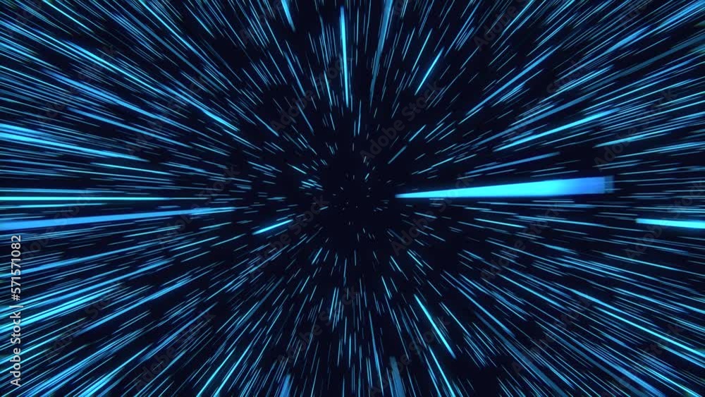 Hyperspace Jump. Flying Through the Universe Lightspeed Tunnel. Acceleration and Slowdown of Abstract Spaceship Like Star Wars Effect. Speed of Light Concept 4k. 3d render Hyperspace Jump. Flying Through the Universe Lightspeed Tunnel. Acceleration and Slowdown of Abstract Spaceship Like Star Wars Effect. Speed of Light Concept 4k. 3d render