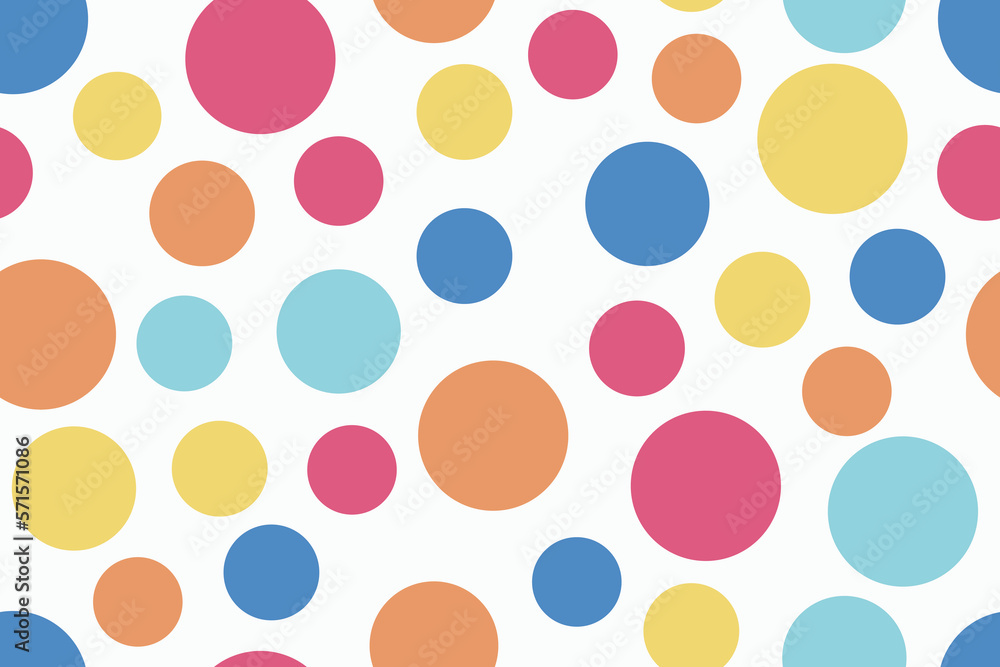 ALTERNATE SPOT MULTI COLOR POLK DOTS RETRO SEAMLESS PATTERN VECTOR ALTERNATE SPOT MULTI COLOR POLK DOTS RETRO SEAMLESS PATTERN VECTOR