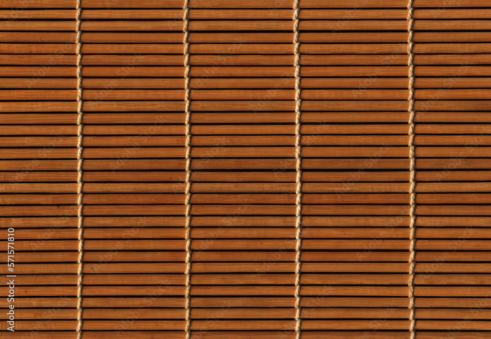 Brown Asian bamboo mat texture. Horizontal background Brown Asian bamboo mat texture. Horizontal background