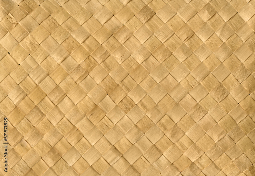 Beige woven bamboo mat texture. Horizontal background Beige woven bamboo mat texture. Horizontal background