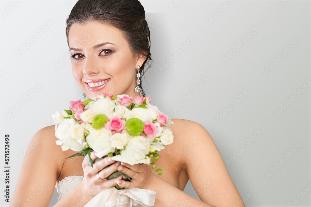 Happy young woman after facial treatment. Happy young woman after facial treatment.