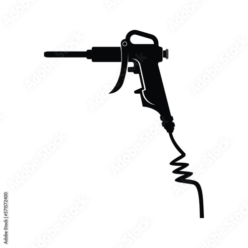 air rifle icon vector design template illustration in flat style