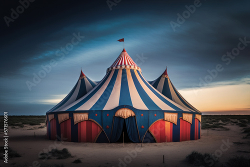 festival circus tent. generative ai