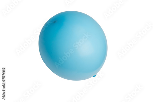 Blue ballon isolated on a white background.