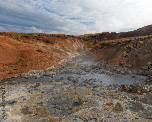 Seltun hot springs, Krysuvik geothermal area, Iceland.