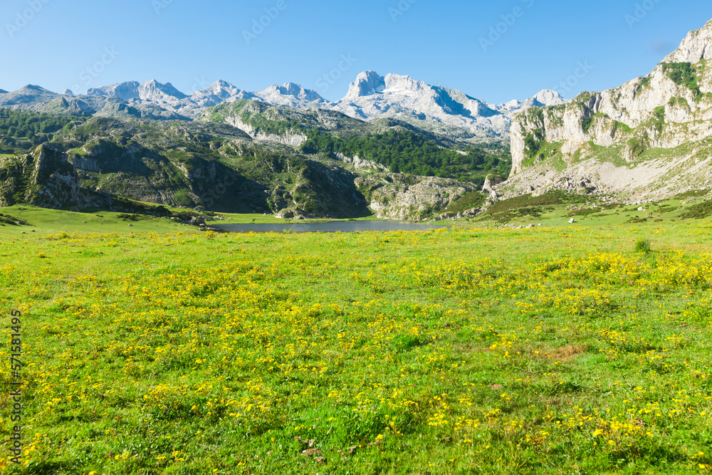landscape views of national park peaks of europe landscape views of national park peaks of europe