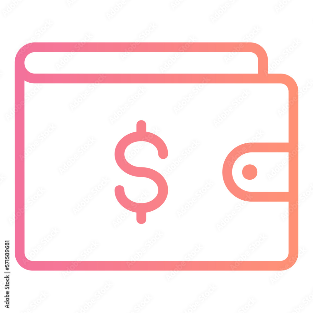 wallet gradient icon wallet gradient icon