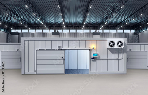 Cold chambers. Several refr...