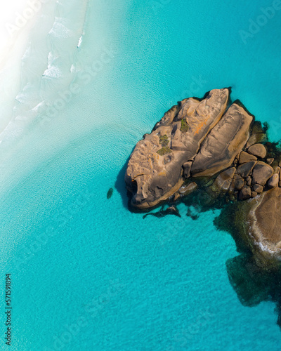 Aerial view of Duke of Orleans Bay, Esperance, Australia.