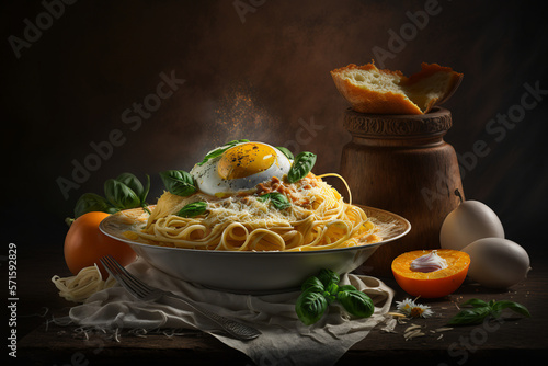 Delicious carbonara, generative ai