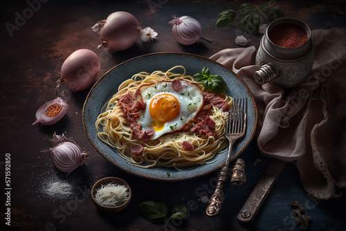 Delicious carbonara, generative ai