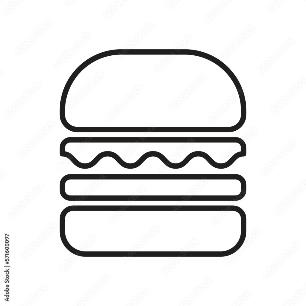 hamburger icon simple design art