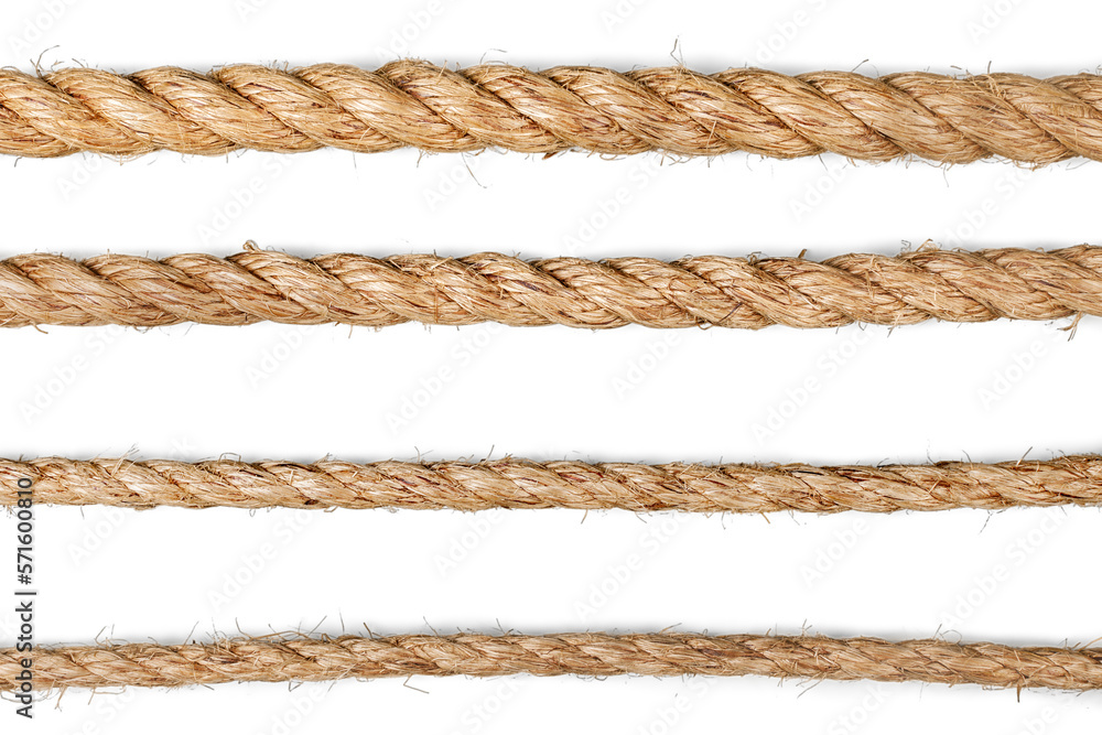 Various ropes  and cord collection household with rope texture