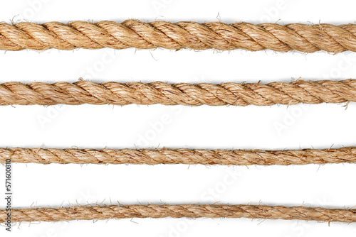Various ropes and cord collection household with rope texture