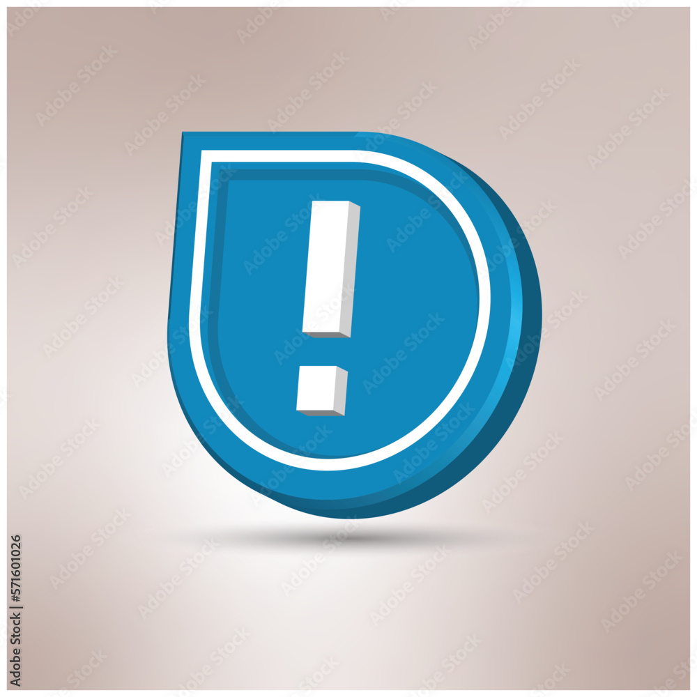 3d buttons of exclamation warning or danger icon button for apps or website symbols 3d buttons of exclamation warning or danger icon button for apps or website symbols