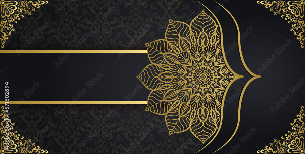 Extraordinary gorgeous mandala style greeting and invitation card. Gold vintage mandala background design. Extraordinary gorgeous mandala style greeting and invitation card. Gold vintage mandala background design.