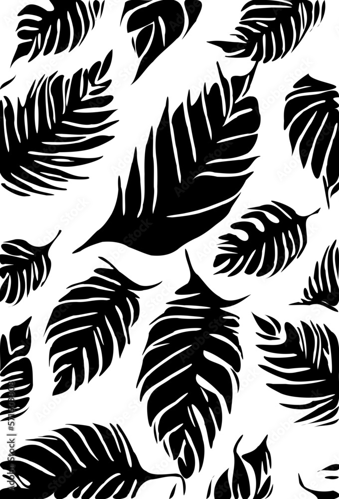 vector illustration of leaf pattern vector illustration of leaf pattern