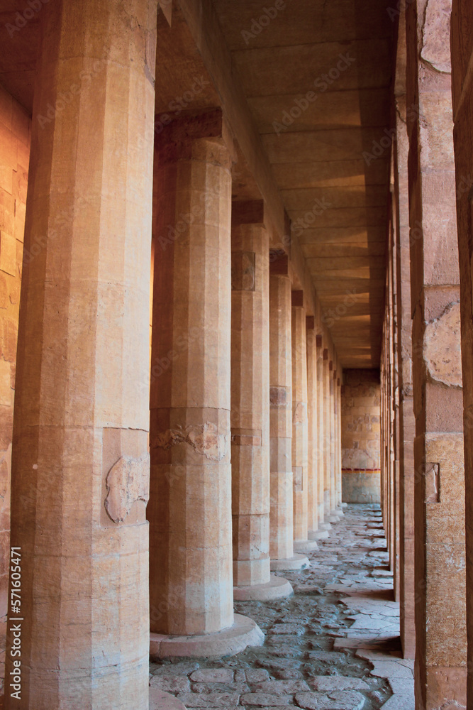 Pillars in Luxor Egypt