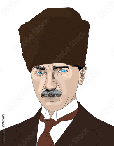 Mustafa Kemal Atatürk, the founder of the Turkish Republic and its first President