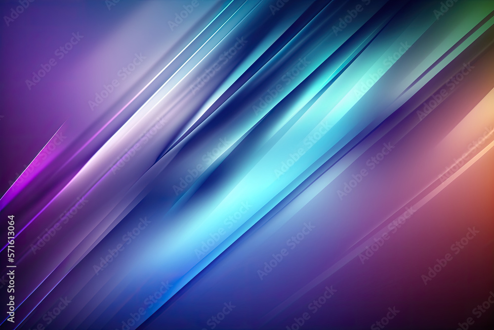 Abstract gradient blurred background with diagonal lines, Generative AI

