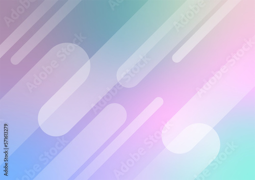 Pastel banner line art layout smooth modern background