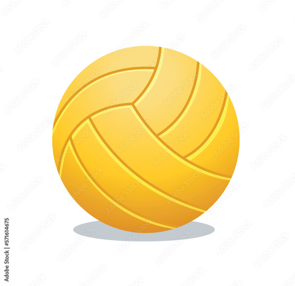 volleyball ball isolated vector illustration