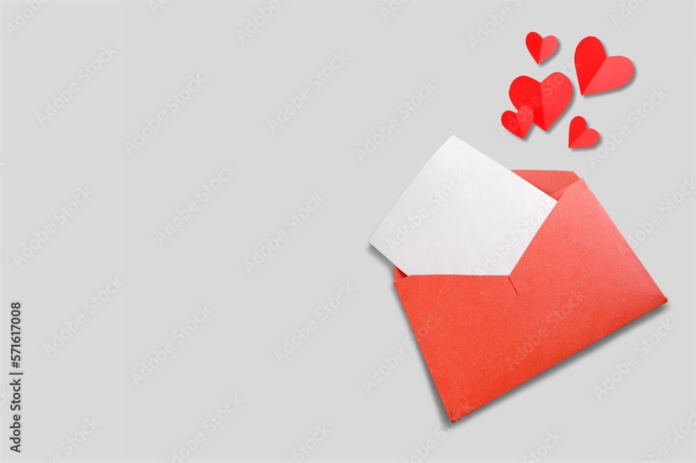 Blank invitation card with colored hearts Blank invitation card with colored hearts