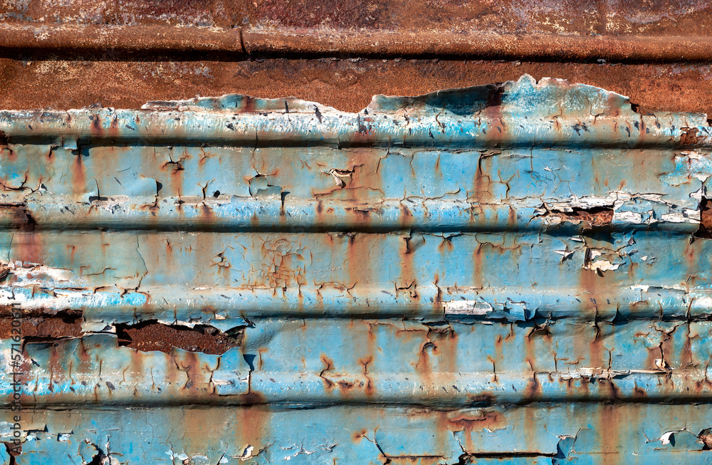 pattern rusty metal surface with remnants of blue paint pattern rusty metal surface with remnants of blue paint