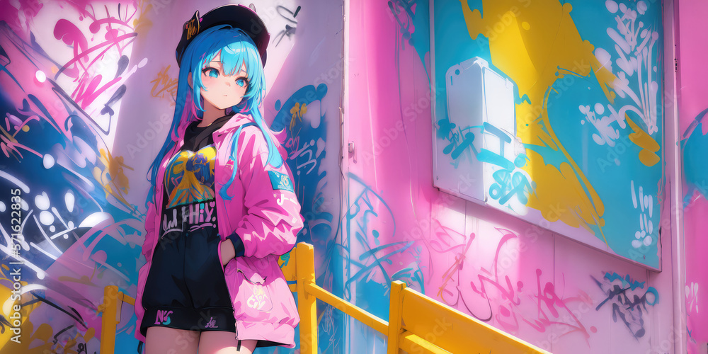 Graffiti anime street HD phone wallpaper  Peakpx