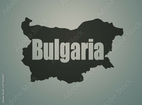 Bulgaria map, capital Sofia, Bulgaria text