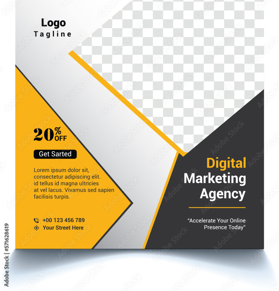 Consulting service Social Media Ad Banner Template Design Consulting service Social Media Ad Banner Template Design