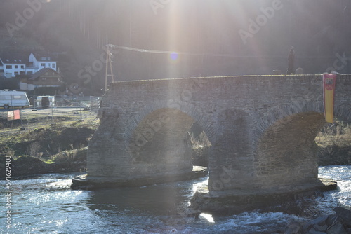 zerstörte alte Brücke in Rech photo