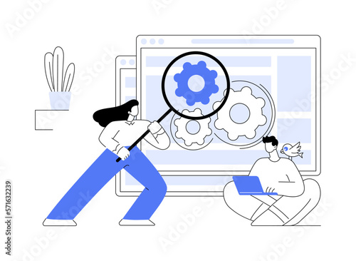 User research abstract concept vector illustration.