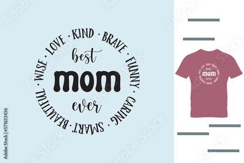 Smart mom t shirt design
