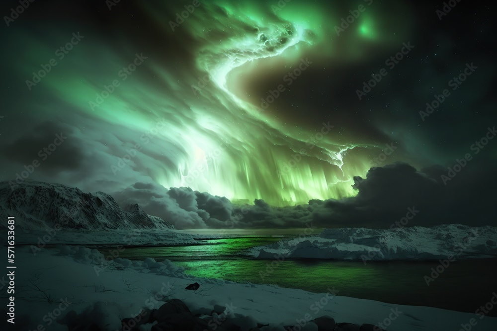 Aurora Borealis storm