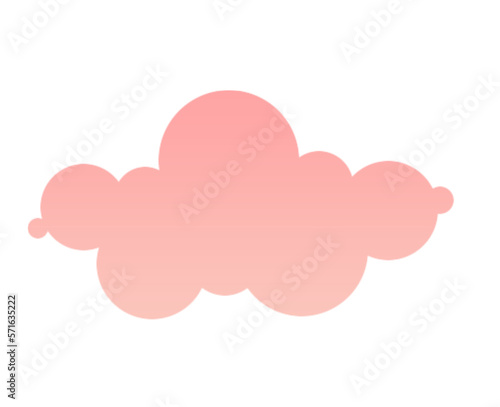 Orange 3d clouds set isolated on a transparent background. Royalty high-quality free stock PNG image of Cartoon cloud shapes for games, animation, web. Cute cloud background 3d illustration