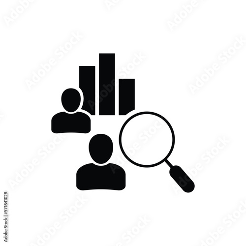 Competitor analysis icon isolated on clean background. Competitor analysis icon concept drawing icon in modern style. Vector illustration for your web mobile logo app UI design