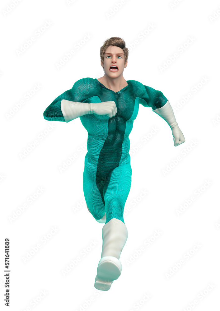 super power hero cartoon running super power hero cartoon running
