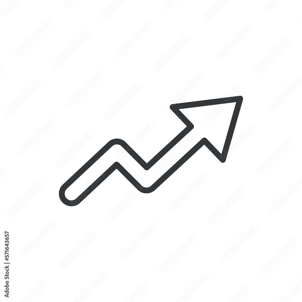 graphic arrow icon.Thin line graphic arrow icon from business collection. Outline vector isolated on white background. Editable graphic arrow symbol can be used web and mobile graphic arrow icon.Thin line graphic arrow icon from business collection. Outline vector isolated on white background. Editable graphic arrow symbol can be used web and mobile