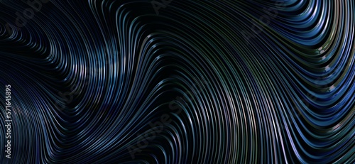 Abstract swirl glowing line with dark shadow. Texture 3D background