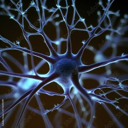 Neurons cells concept. ai