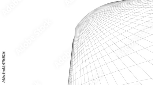 Architectural drawing vector 3d illustration