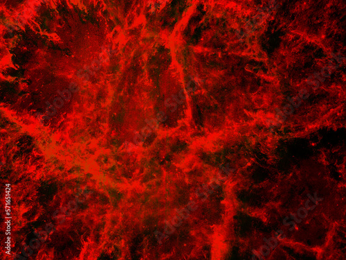 Red space cosmos liquified blood textured liquid graphic abstract background art