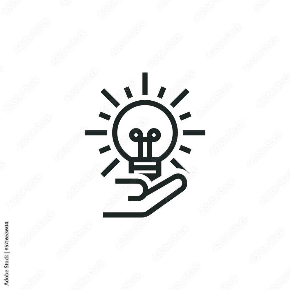 Give an idea icon isolated on white background