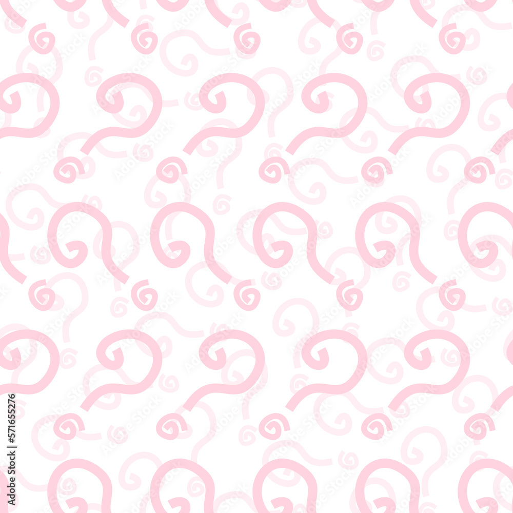 pink question marks seamless pattern on white background pink question marks seamless pattern on white background