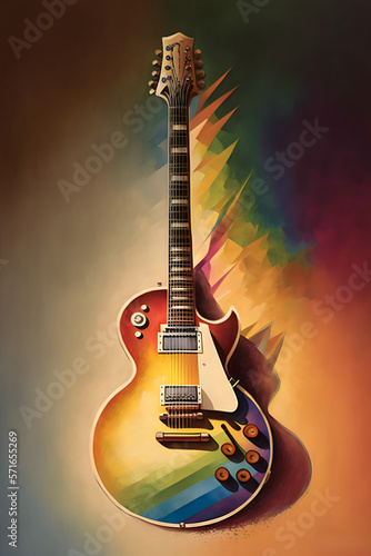 colorful guitar 1