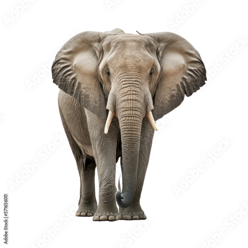 Elephant isolated on white,  generative ai , PNG   © Rawf8