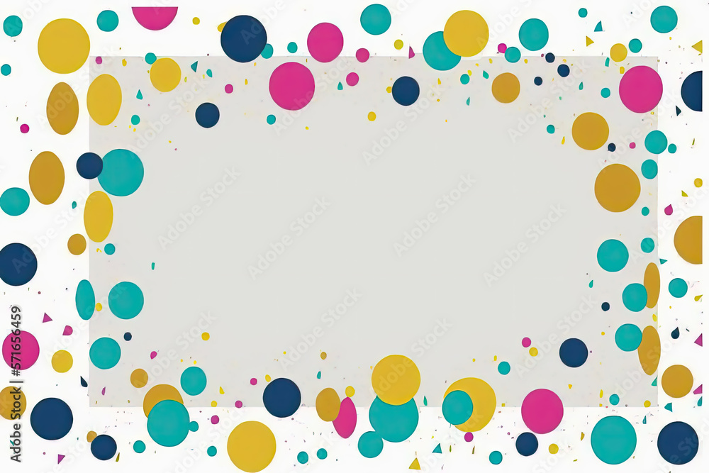 abstract card with creative bright colors around it. copyspace. Generative AI abstract card with creative bright colors around it. copyspace. Generative AI